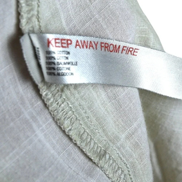 Anthropologie Shorts Lime Ivory Striped Shorts Large Petite *Missing Drawstring* - Picture 5 of 10